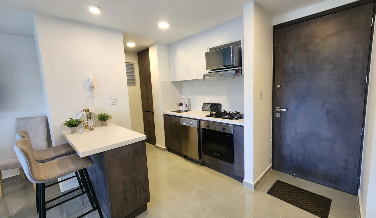 Cocina con Barra America Conjunto Arboretum