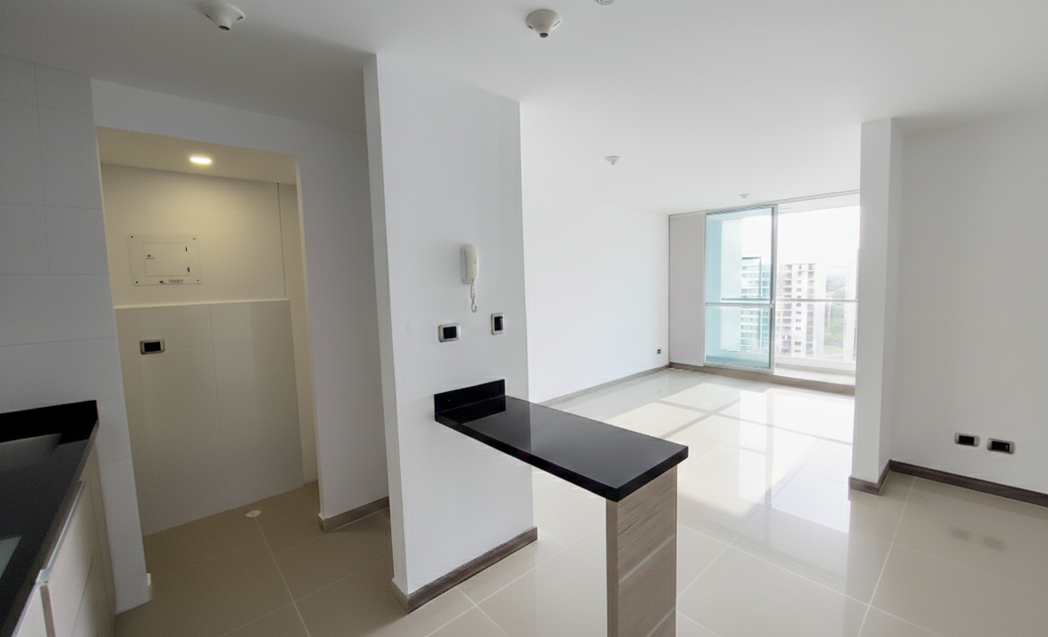 Sala y barra americana en Apartamento en Cortijo Imperial